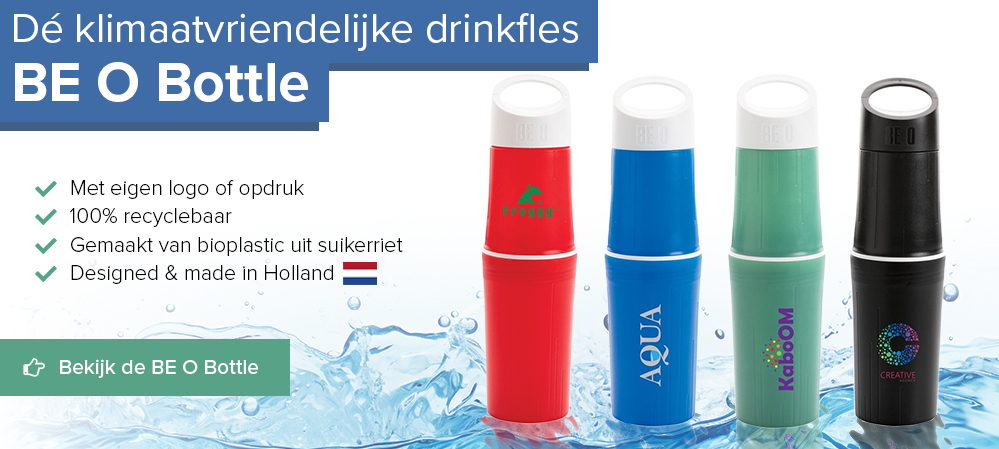 BE O bottle bedrukken