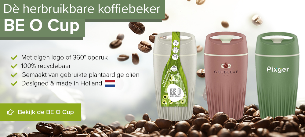 BE O Cup bedrukken met logo