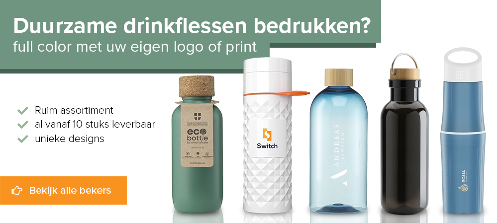 Duurzame drinkflessen bedrukken